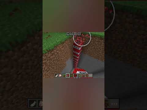 Blasting 500 TNT bomb underground in Minecraft #minecraft #shorts