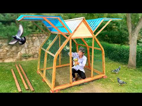 Unbelievable! Wonderful wooden pigeon cage idea for backyard
