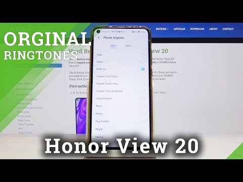 How to Change Ringtone in Honor View 20 – Ringtone List