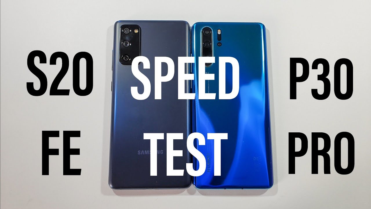 Samsung Galaxy S20 FE vs Huawei P30 Pro Speed Test