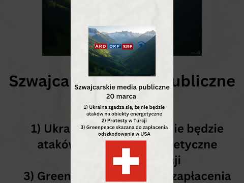 Szwajcarskie media publiczne 20 marca, 5:00 rano