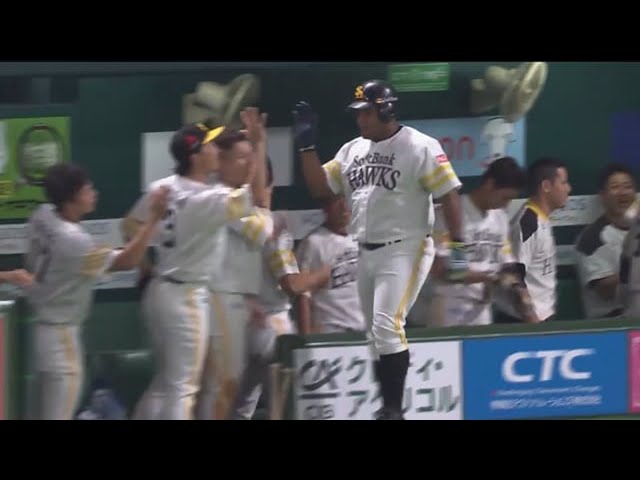 【8回裏】即反撃!! ホークス・デスパイネ 値千金の勝ち越しホームラン!! 2017/6/28 H-F