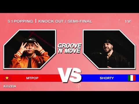 Groove'N'Move Popping Battle 2023 - 1/2 Final - MT POP vs. SHORTY