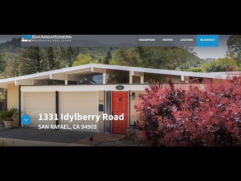 1331 Idylberry Road in San Rafael- Eichler in Lucas Valley $1,795,000