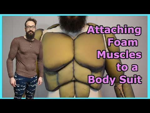 How to Make a Muscle Suit - Part 3 - Attaching the Muscles - Cosplay Tutorial