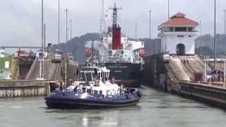 preview picture of video 'Panama Canal, Panama - Transit - Pedro Miguel Locks HD (2014)'