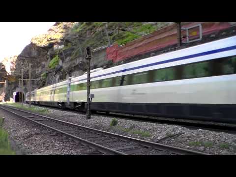 I TRANSITI DEL ETR 470 FS. A WASSEN, GOSCHENEN, FAIDO E BIASCA. 2014 - 2015.