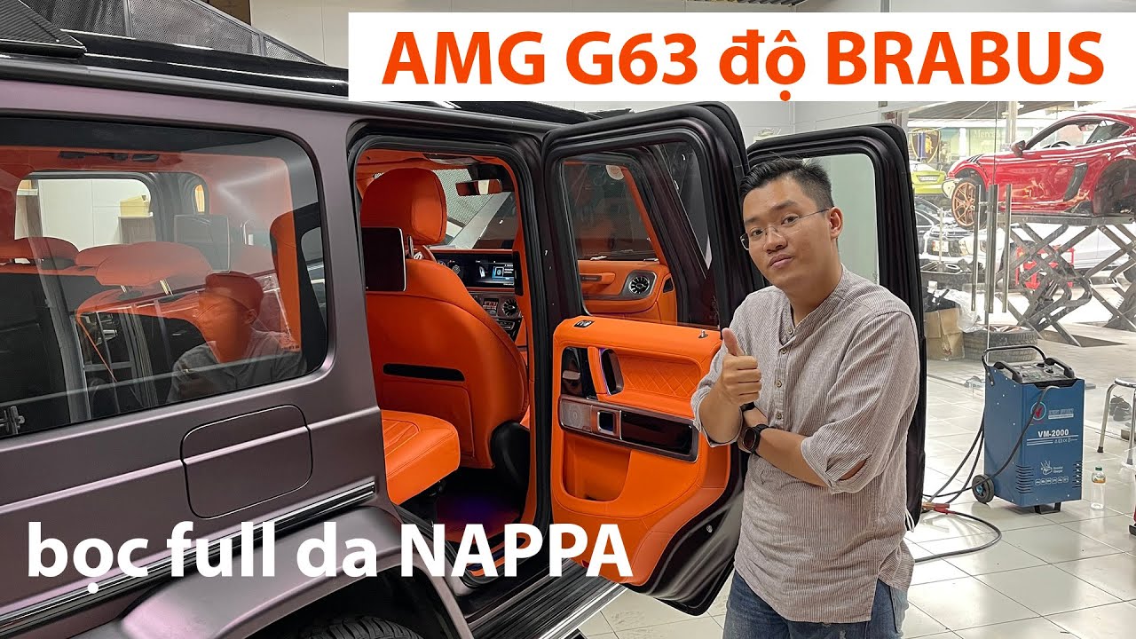 Mercedes-AMG G63 độ BRABUS và bọc Full nội thất da NAPPA tại Việt Mỹ Auto