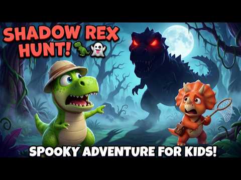 We're Going on a Shadow Rex Hunt! 👻 Spooky Dino Song Adventure for Kids | Dino Explorers