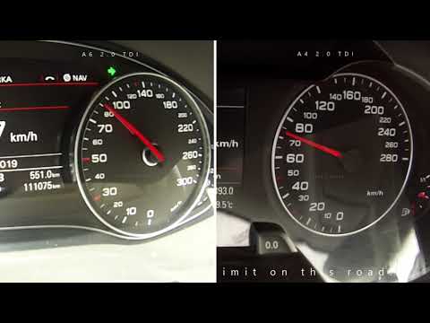 A6 2.0 TDI vs A4 2.0 TDI | Acceleration Comparison By RACING VIDEO TV