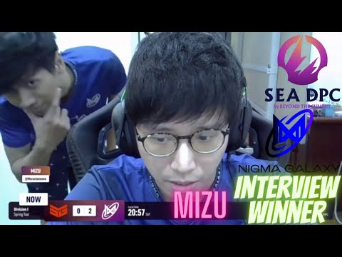 MIZU INTERVIEW WINNER AFTER MATCH - NIGMA GALAXY SEA VS TEAM SMG - DPC SEA 21/2022 Tour 2:Division I