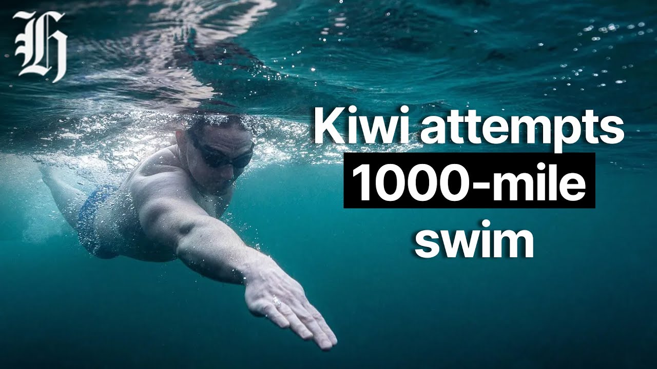 Meet the Kiwi attempting a world-record 1000-mile swim from North Cape to Wellington | Herald NOW