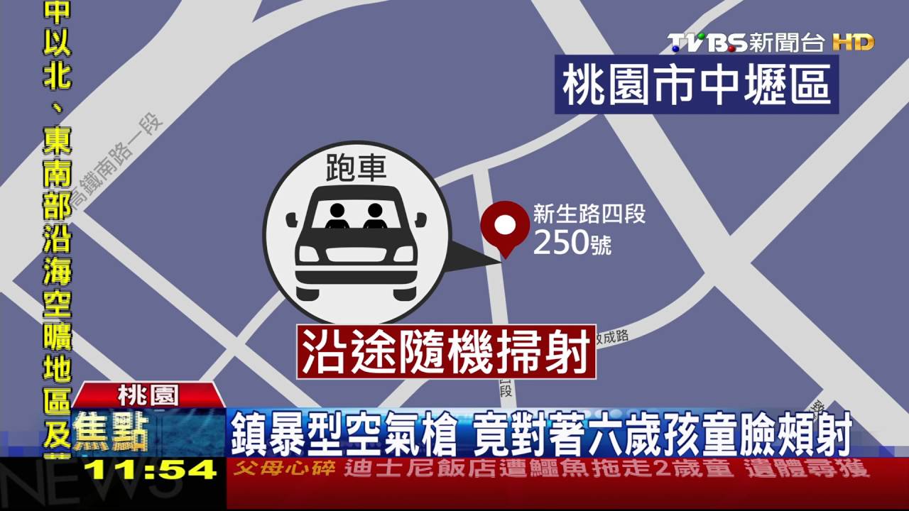 不滿車被丟石頭 竟拿鎮暴槍打傷幼童臉