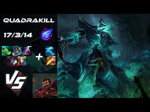 JUNGLE Hecarim vs Graves [QUADRAKILL] - EU Challenger Patch 14.16