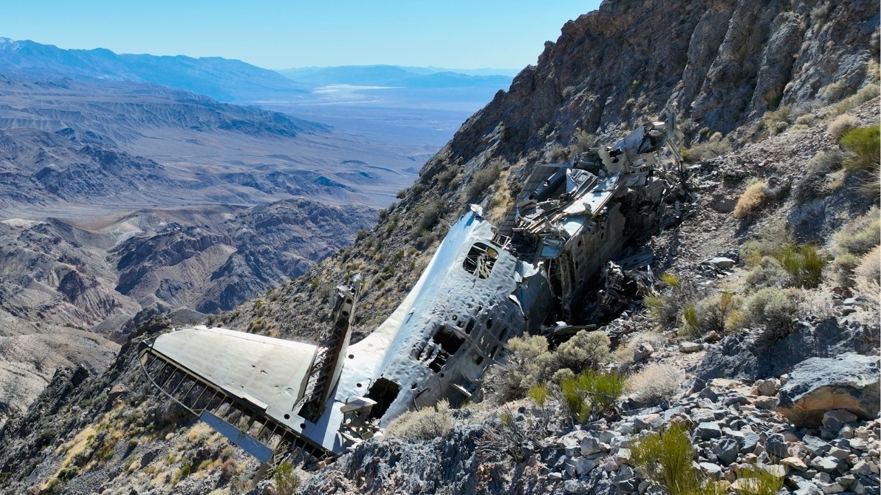 Hiking To The CIA’s “Top Secret” Plane Crash in Death Valley