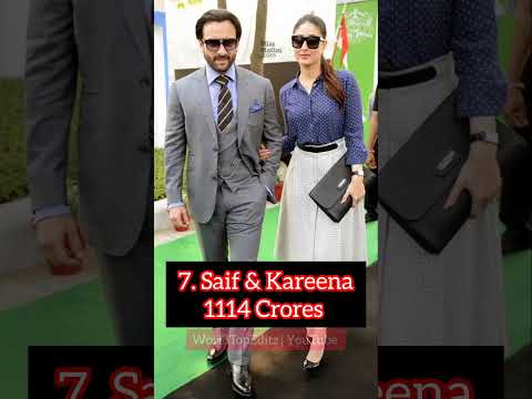 Top 10 Richest Couples Of Bollywood | #shorts #saintsaurabh #viral