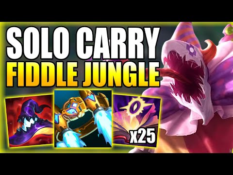 HOW TO PLAY FIDDLESTICKS JUNGLE & SOLO CARRY THE GAME! - Best Build/Runes S+ Guide League of Legends