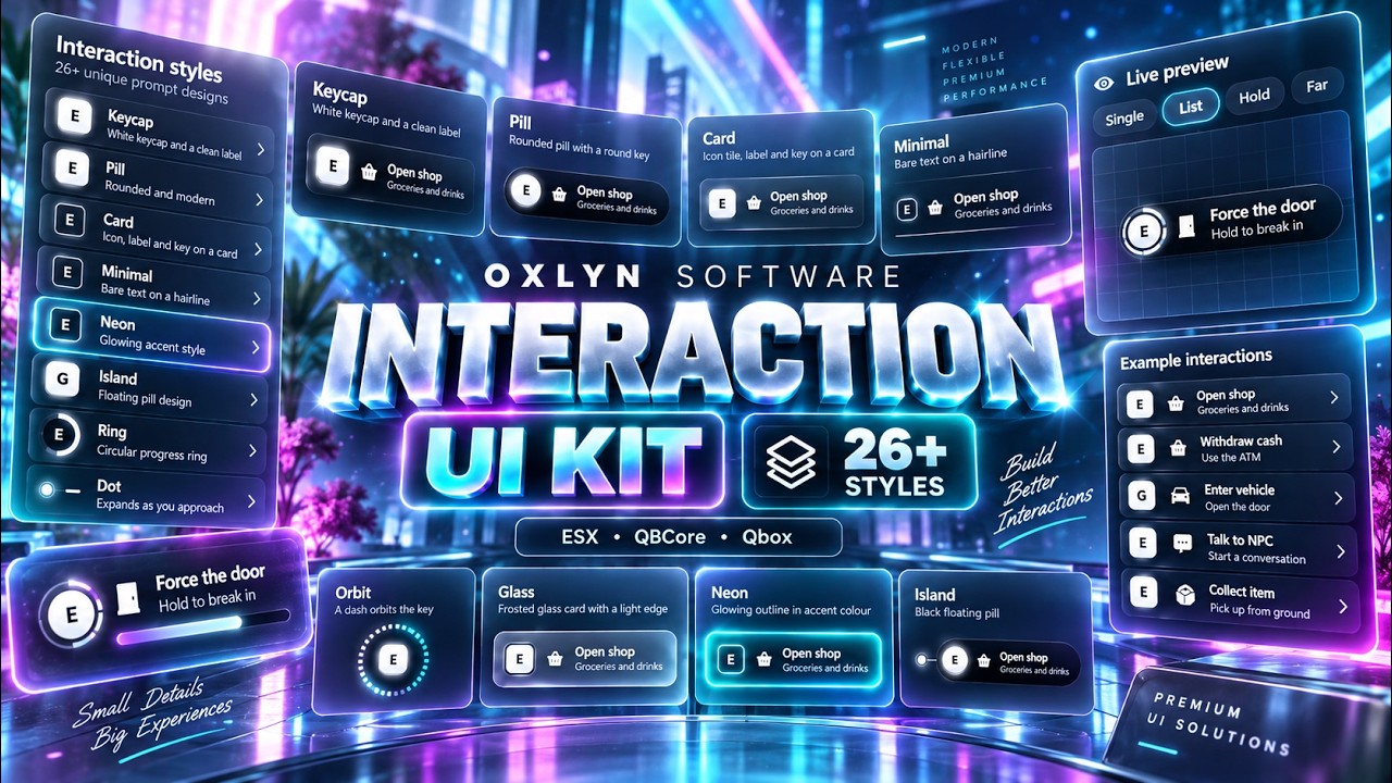 Oxlyn | Interaction UI KIT