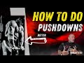 How To Do Cable Tricep Pushdowns Dorian Yates