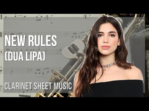 Clarinet Sheet Music: How to play New Rules by Dua Lipa
