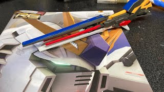 RGνガンダムの福岡限定版を組み立てライブ配信①巨大ファンネル組む