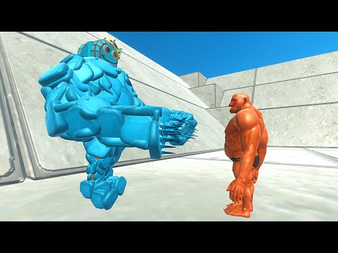 Blue Rainbow Friend vs Fantasy and Humans Team - Animal Revolt Battle Simulator