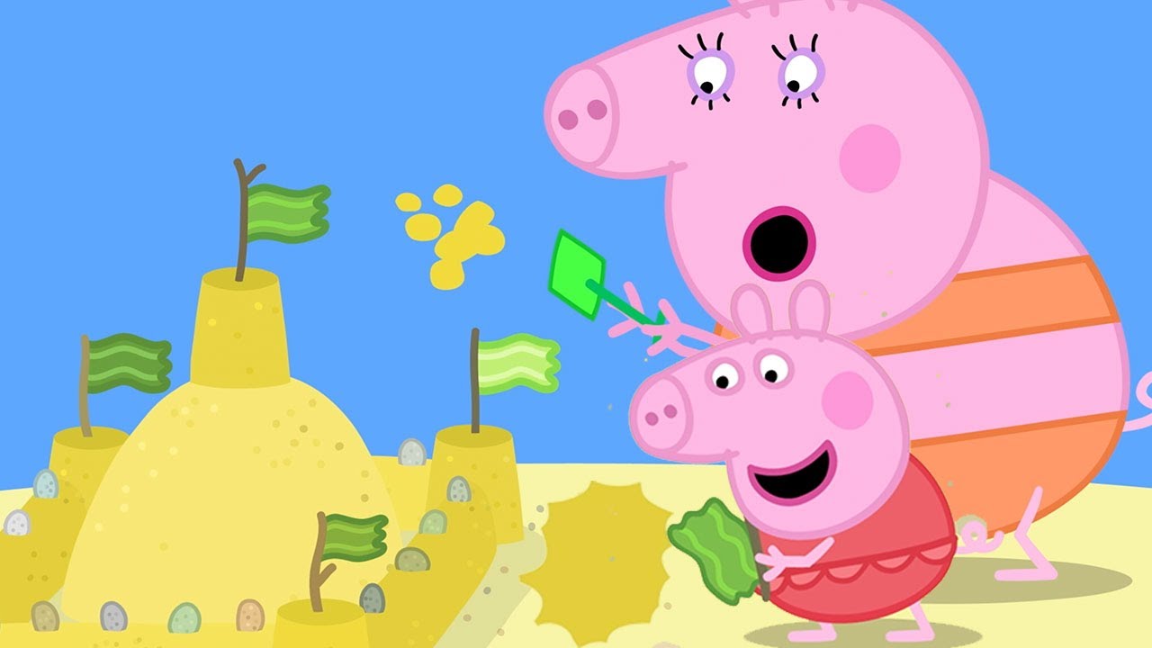 Peppa Pig's Giant Sandcastle | Peppa Pig Official | Family Kids Cartoon