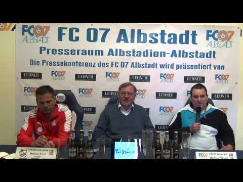 Pressekonferenz FC 07 Albstadt - VfB Neckarrems