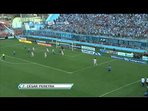 Gol Pereyra. Belgrano 1 Unión 0. Torneo Inicial 2012. Fecha 12 Fútbol Para Todos.