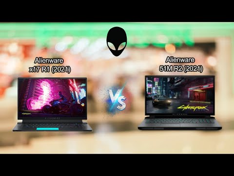 Alienware x17 R1 (2021) vs Alienware 51M R2 (2021) | TGP up to 200W !!!
