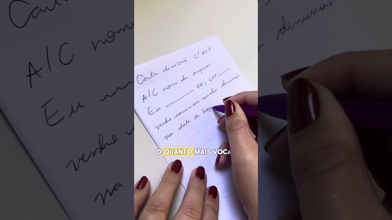 Modele de carta de demissão cumprindo aviso prévio