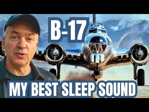 B-17 FLYING FORTRESS | THE SWEET HUM OF A PROP PLANE ENGINE LULLED ME TO SLEEP |10 H BLACK SCREEN🥱😴🎧