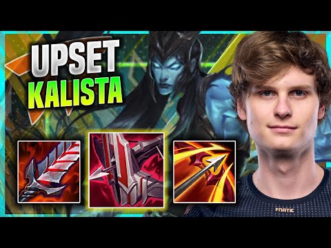 UPSET IS UNSTOPPABLE WIT KALISTA! - FNC Upset Plays Kalista ADC vs Aphelios! | Season 11