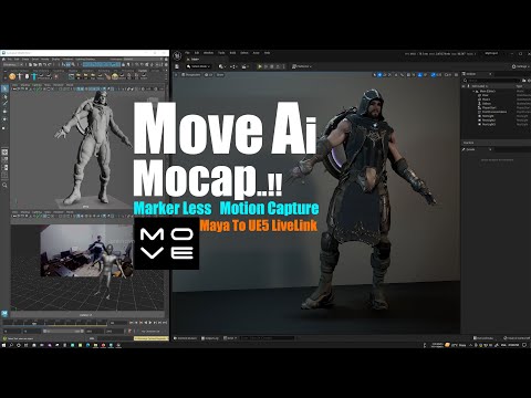 MOVE AI Motion Capture Test with Maya to UnrealEngine5 Live link