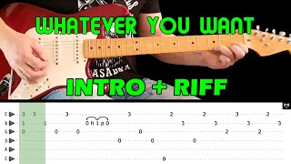 WHATEVER YOU WANT - Guitar lesson - Intro + Riff (with tabs) - Status Quo