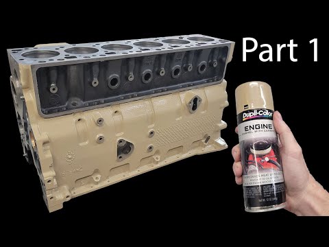 12 Valve Cummins Engine Build | Prep and Paint