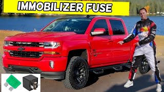CHEVROLET SILVERADO IMMOBILIZER FUSE LOCATION REPLACEMENT 2014 2015 2016 2017 2018 2019