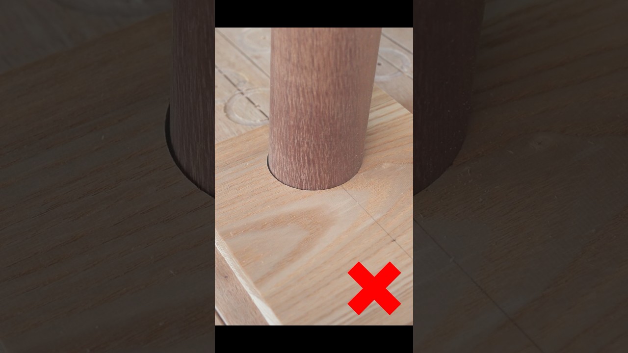 Perfect-Fit Circle Cuts with a Router #shorts