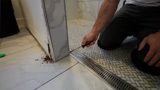 Don't Do This!!! --- Linear Drain At Front Of Curbless Shower