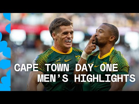 South Africa shine at home! ✨ | HSBC SVNS Cape Town 2024 | Day One Men's Highlights