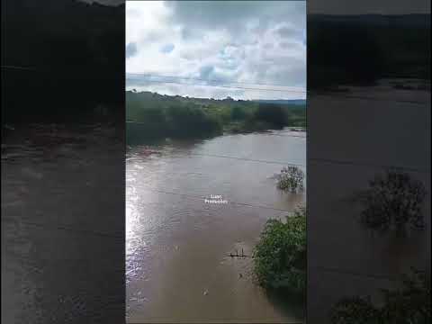 Rio Piancó está em cheia 13/03/2024  #rio #chuva #serato #paraiba #nordeste