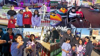 vlog: fun fair, lots of rides and yummy food!