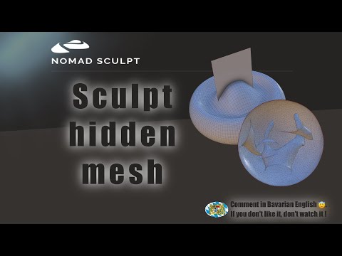 Nomad Sculpt - Sculpt hidden or inside mesh experimental - X-Ray (V1.65 - 17.4.2022)
