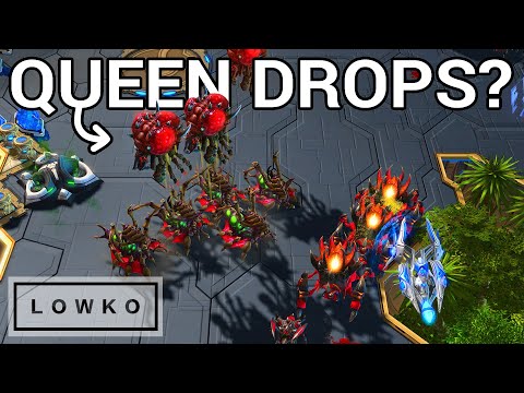 StarCraft 2: TLO's QUEEN DROPS versus Neeb!
