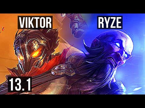 VIKTOR vs RYZE (MID) | 69% winrate, Godlike, 10/4/13 | EUW Master | 13.1