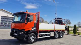 Renault C 430 / 6x4 / SKRZYNIOWY 6,2 M + HDS HIAB X-DUO 188 / WYS&Oacute;W 15 M a&ccedil;ık kasa kamyon | G&ouml;r&uuml;nt&uuml; 4 - Autoline