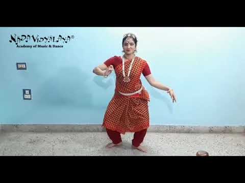 NADAVIDYALAYA(R) 05-Tattu Mettu /Jāti Adavu #Bharatanatyam lessons #Mithra Naveen Naveen Andagar