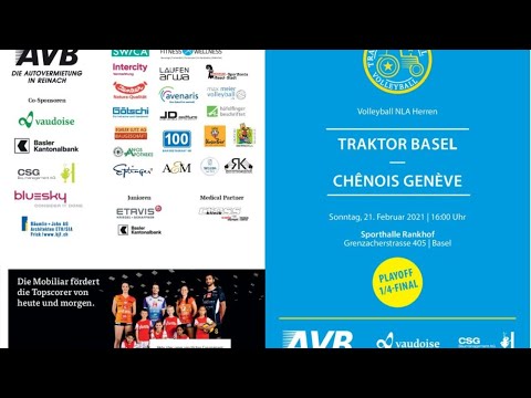 Livestream Playoff 1/4 – Final Traktor Basel – Chênois 21.02.2021