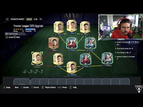 Castro when he submits Messi and Ronaldo into the PL TOTS pack...