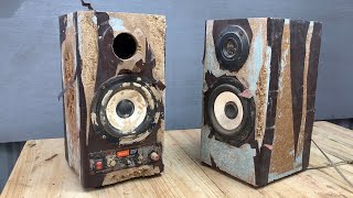 Restore old Japanese Sony speakers | Repair and upgrade speakers manually